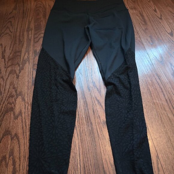 Beyond Yoga Cut It Close Mesh High Waisted Leggings Black XXL - Picture 2 of 5